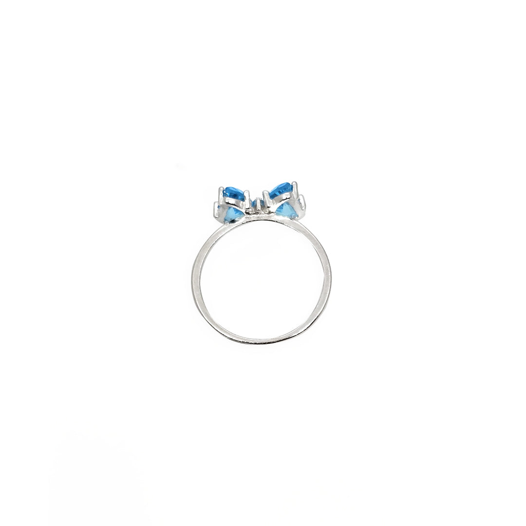 Butterfly Blue col Grace CZ Ring
