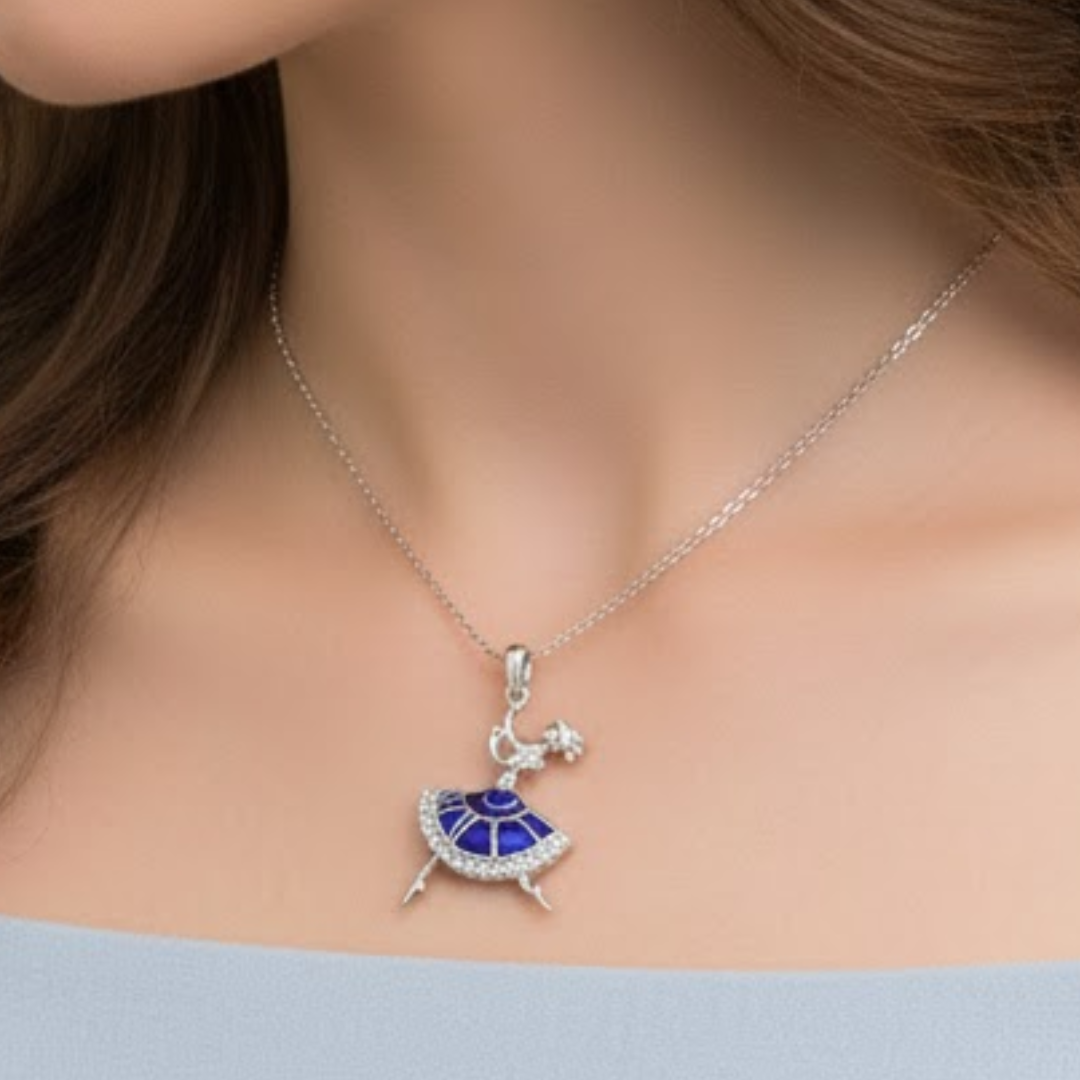 Tgl Silver 92.5 Sterling Silver Dancing Doll Pendent