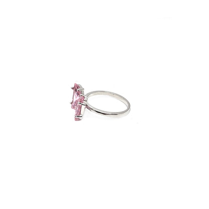Butterfly pink col Grace CZ Ring