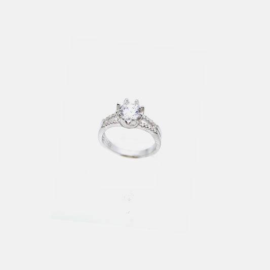 Royal Solitaire CZ Ring