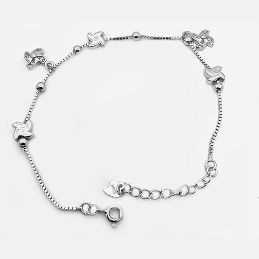 Loose Bracelet with Flower Shape American Dia