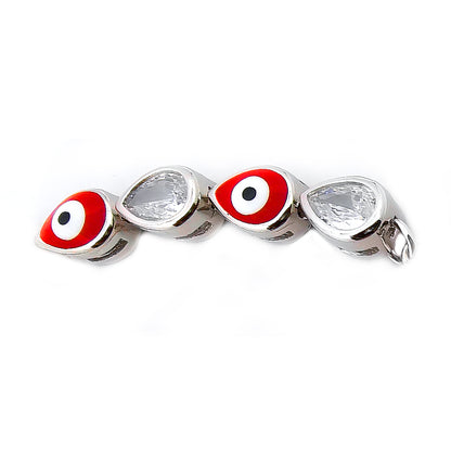 Red Eye Nazar Bracelet with A++ American Diamonds