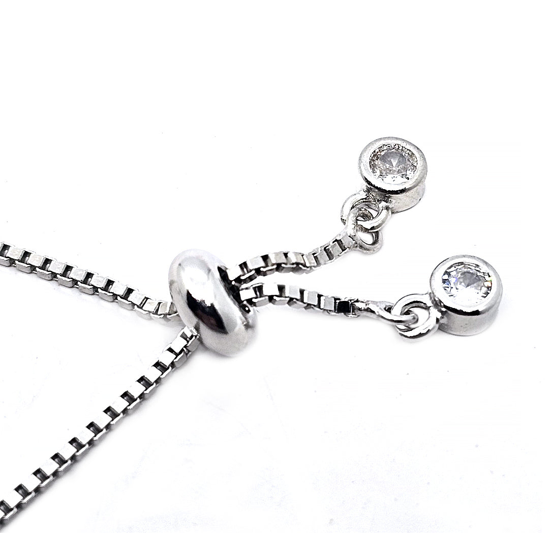 Sterling Silver  Loose bracelet Toffee Shape