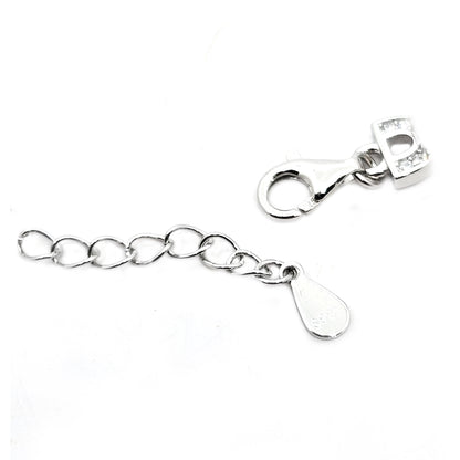 Sterling Silver Loose bracelet with Blue stone