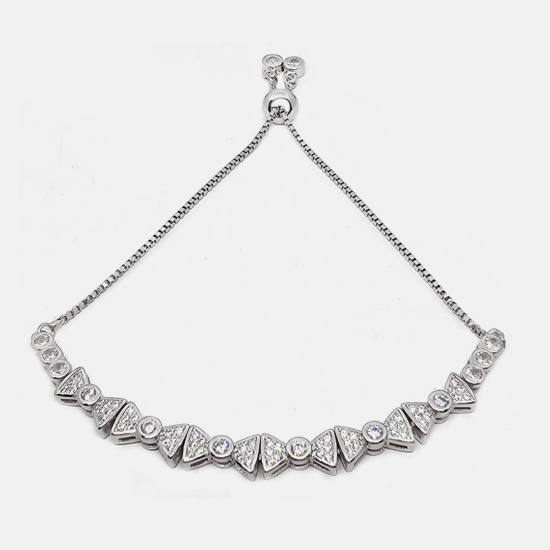 Sterling Silver  Loose bracelet Toffee Shape