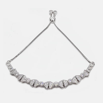 Sterling Silver  Loose bracelet Toffee Shape