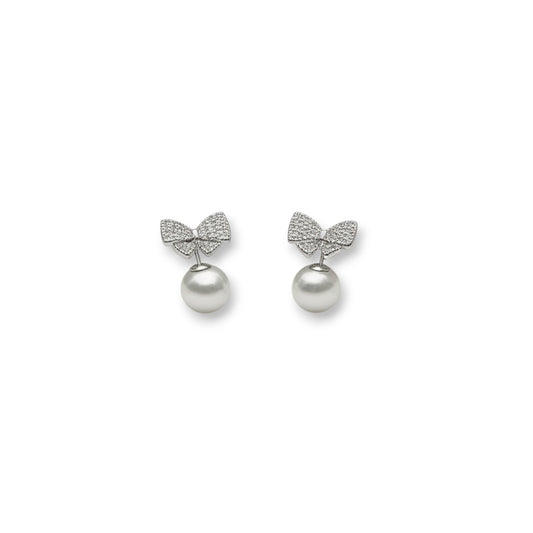 Duet Pearl and Diamond Earrings