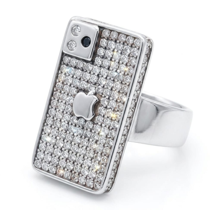 I Phone Shape Ladies Ring