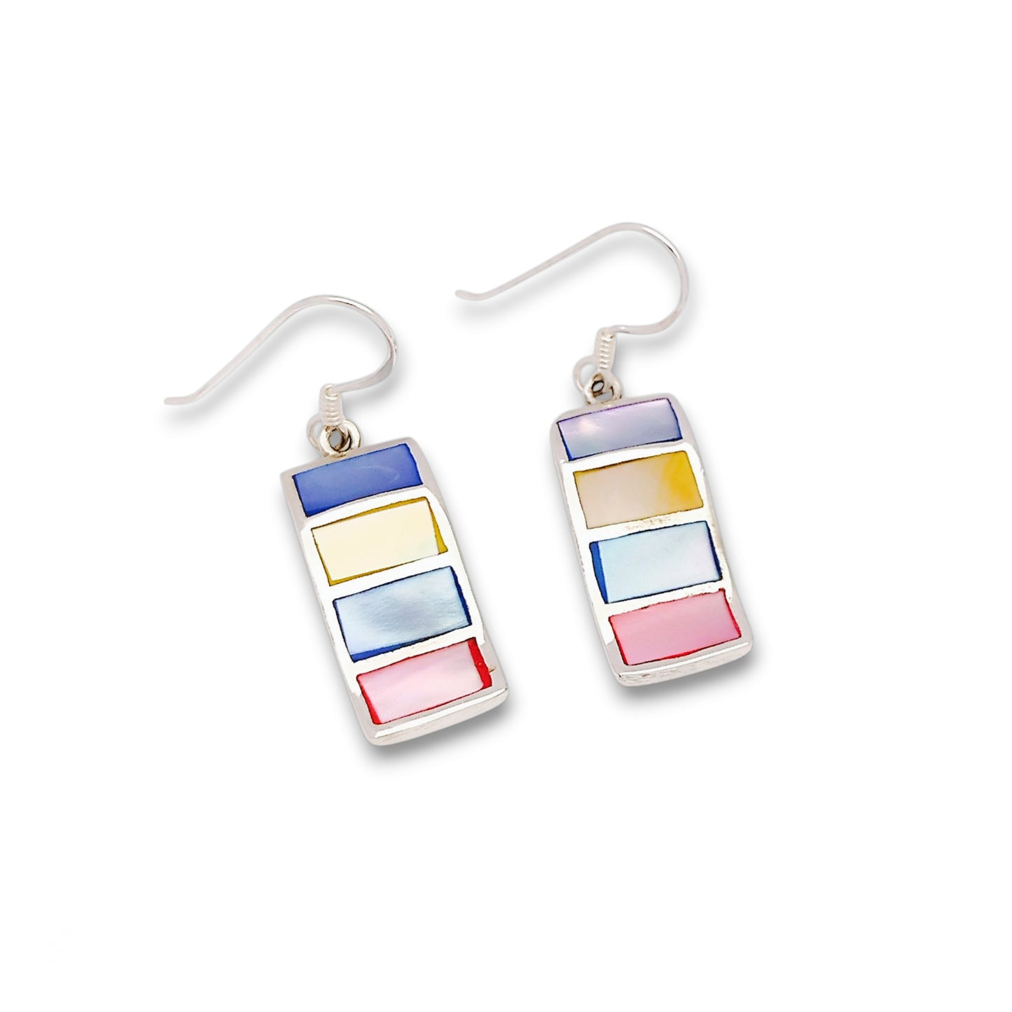 Mother of Pearl Rectangle Earrings