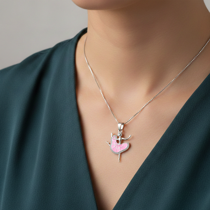 92.5 Sterling Silver Dancing Doll Pendent