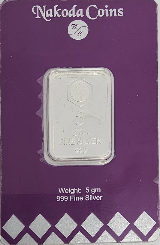 5g Silver 999.9 Coin & Bars