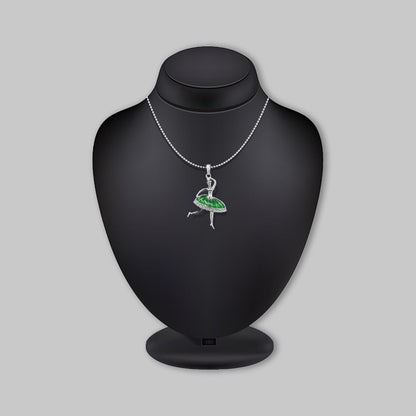 Tgl Silver 92.5 Sterling Silver Dancing Doll Pendant Jewelry