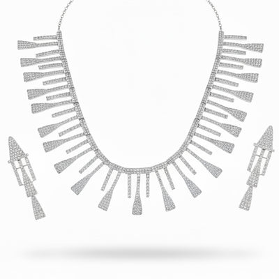 necklace set silver