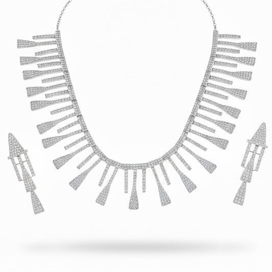 necklace set silver