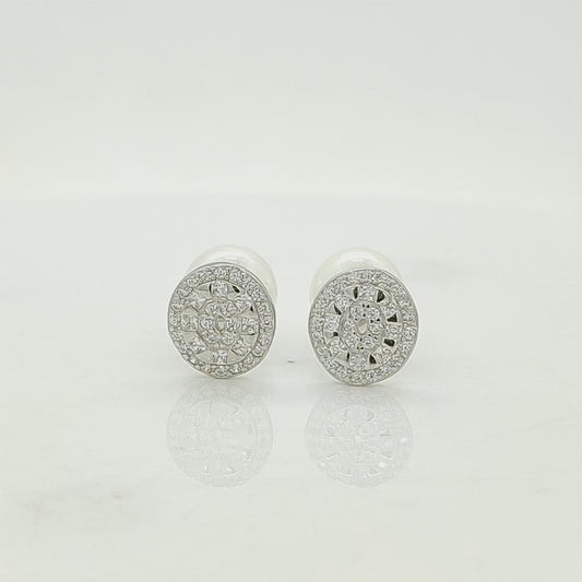 92.5 Sterling Silver Moti Earrings/Studs – Elegant Jewelry