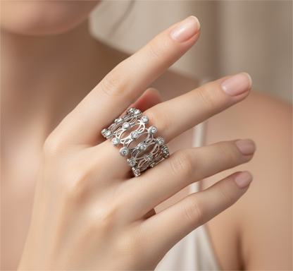Adjustable Ring cum Bracelet